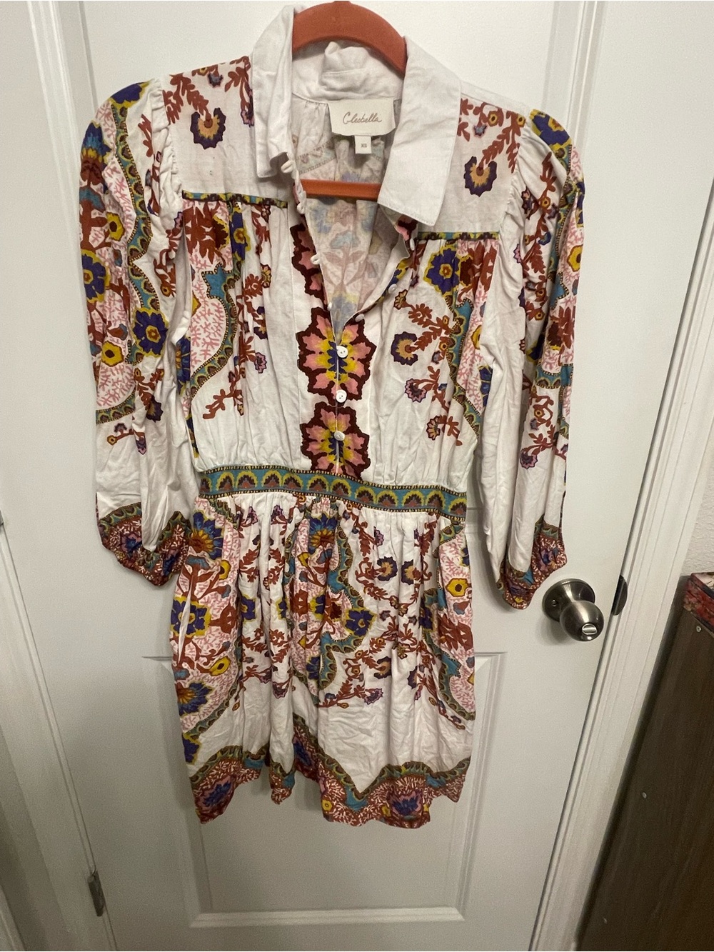 Cleobella Women's Leigh Button-Front Shirt Dress